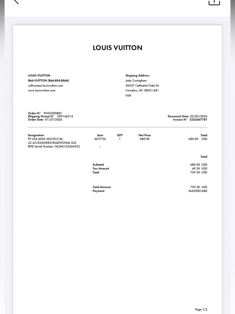 AUTHENTIC NWOT LOUIS VUITTON MURAKAMI LISA wallet. - Picture 3 of 16